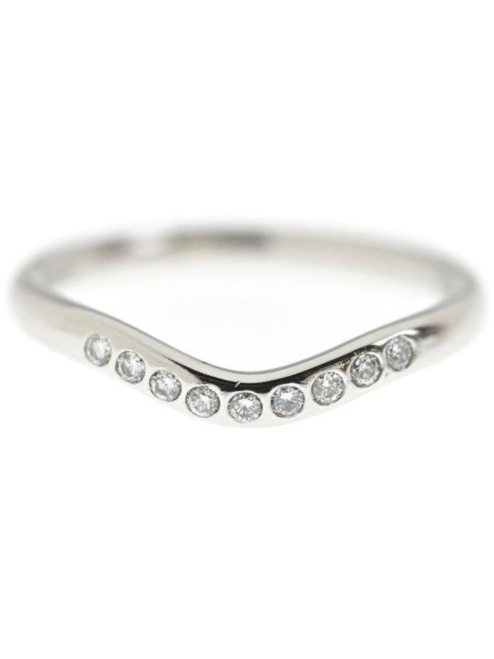 Tiffany & Co Curved Diamond Ring New